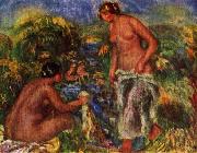 Women Bathers,, Pierre-Auguste Renoir